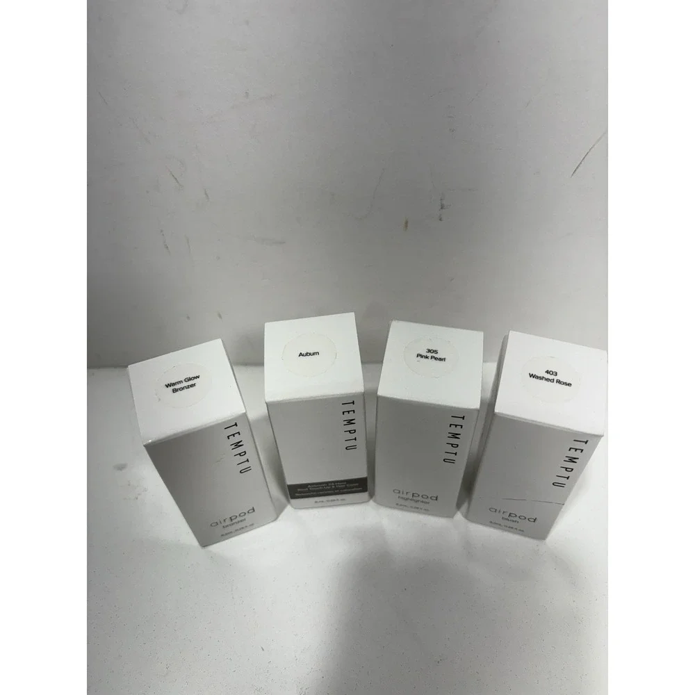 Temptu Air Pod Lot Of‎ 4 Set  Highlighter Bronzer Blush Hair Color Airbrush NEW